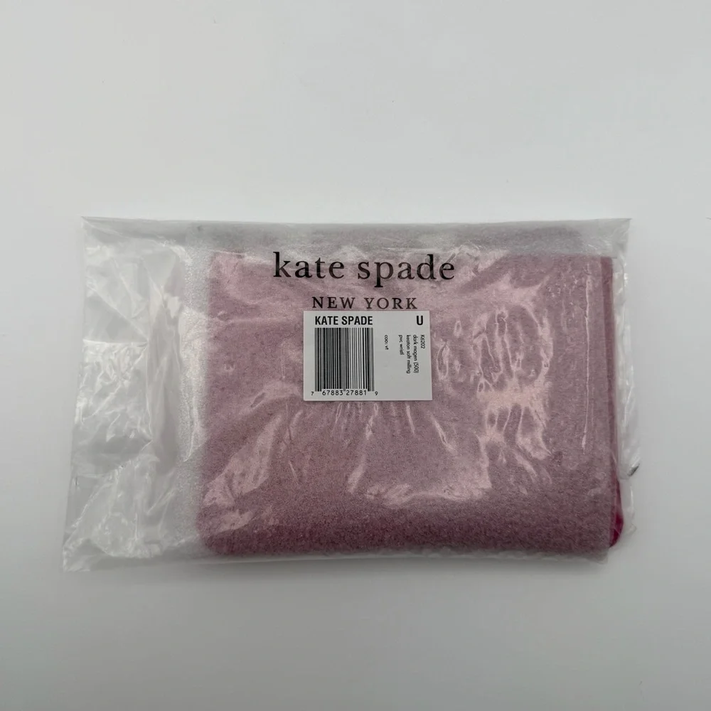 Kate Spade‎ Keaton Dark Magenta PVC Wristlet K6202 NWT